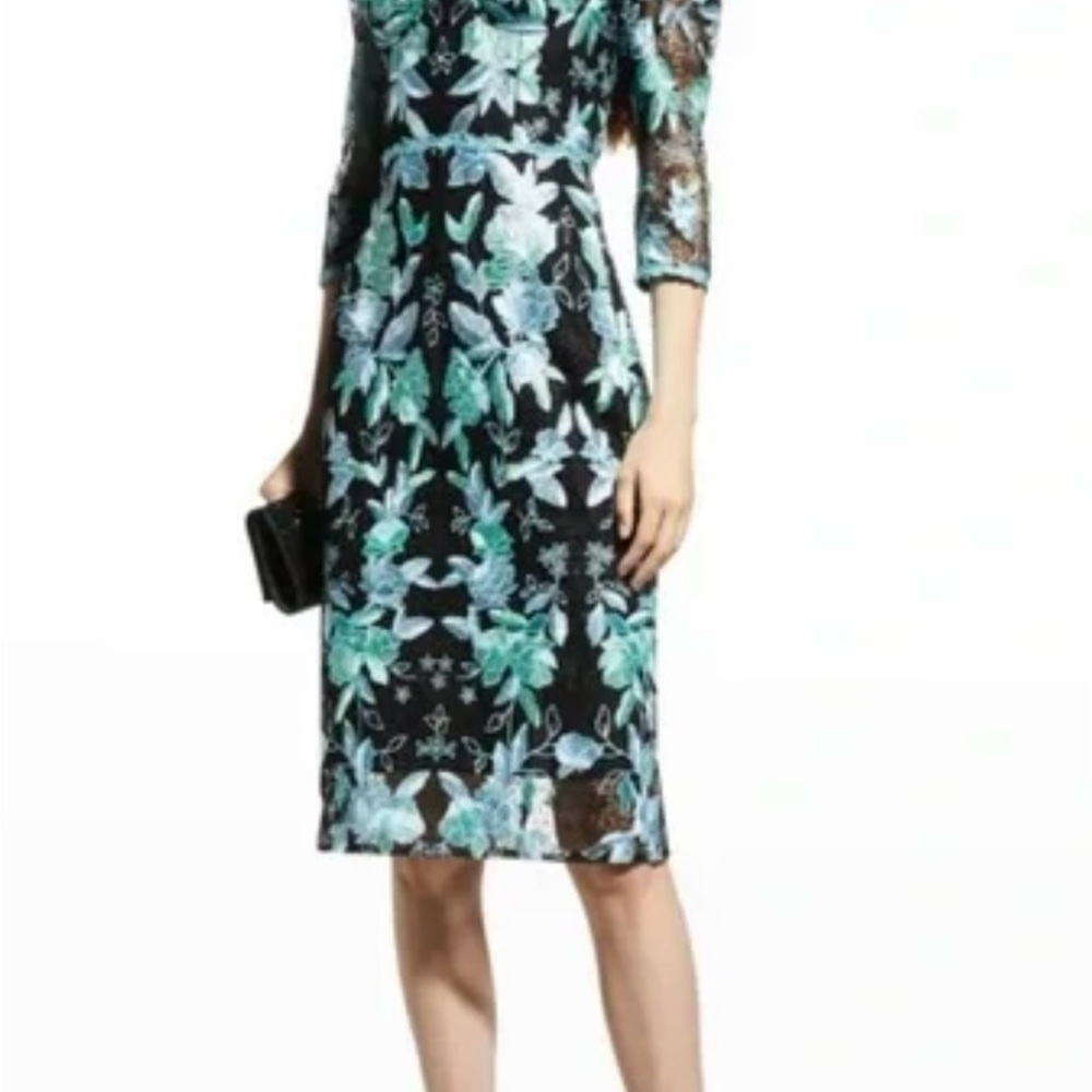Elegant Floral Long Sleeve Dress